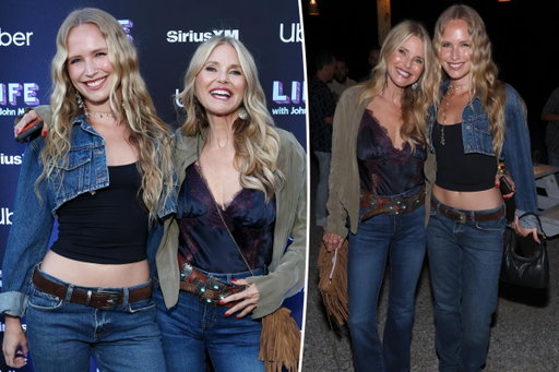Christie Brinkley, 72, stuns with daughter Sailor, 28, in matching outfits for Hamptons event https://trib.al/qXBRVAL 