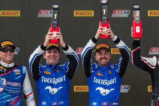 FIRST WIN FOR THE NO. 30!!!!!

Frankie Muniz and Tyler Stone take the win at Road America in the Ford #MustangGT4 