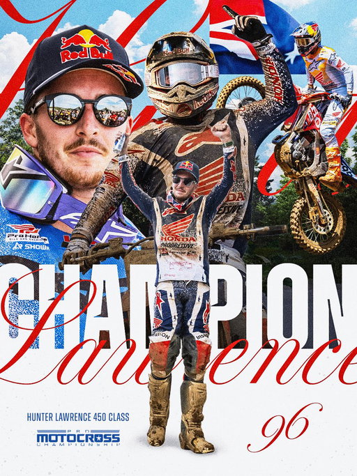 HUNTER LAWRENCE IS A 450 CHAMPION 🏆 🍾

#ProMotocross #SMX #Honda 