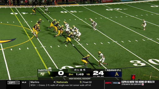 This has become an absolute rout by the Raiders  