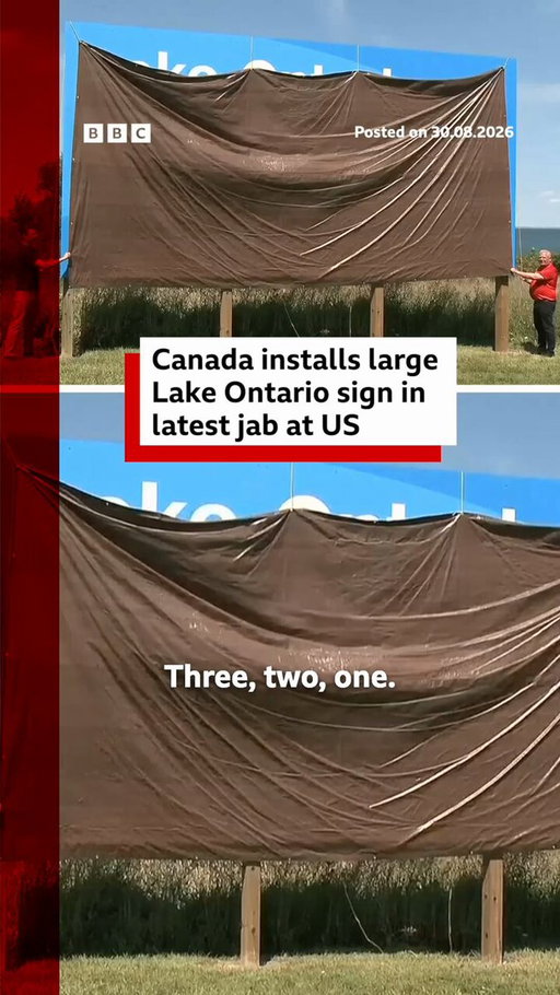 Ontario Premier Doug Ford has hit back at US President Donald Trump by installing a large sign on Canada's shoreline.

The US president signed an executive order on Thursday seeking to change its name to Lake America. Full story: https://t.co/iB218FzgHj 