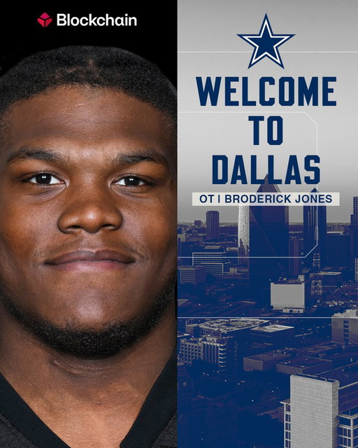 welcome to Dallas, Broderick ⭐️

We have traded our 2027 third-round &amp; sixth-round picks to the Steelers for Broderick Jones &amp; a 2027 fourth-round pick

🗞️: https://t.co/h9pQ40n2mY | @blockchain 