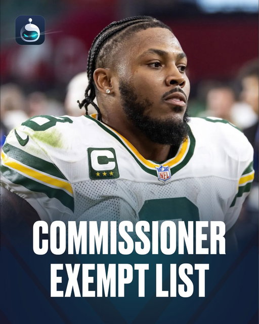The NFL is placing Josh Jacobs on the commissioner exempt list. 