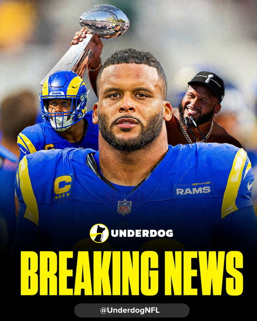Aaron Donald will unretire and re-join the Rams.

https://t.co/wieQUcJ6jW 