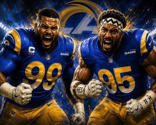 Aaron Donald and Myles Garrett on the SAME defensive line. 

Who’s beating this defense?

(Correct answer is no one)

#RamsHouse 