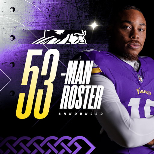 The #Vikings have set their initial 53-man roster.

📰: https://t.co/rBCU7lY8WP 