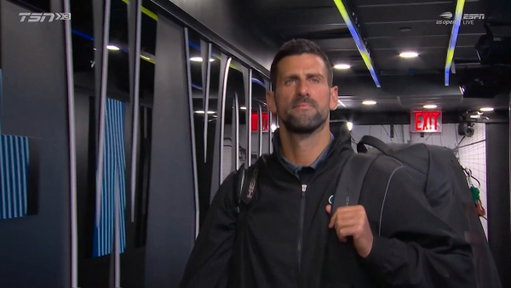 Djokovic takes the court ahead of his first round matchup against Mariano Navone!

USOpen 