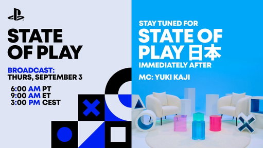 State of Play returns on September 3, followed immediately by State of Play Japan!

Full details on the back-to-back broadcasts: https://t.co/3crKuxFK72 