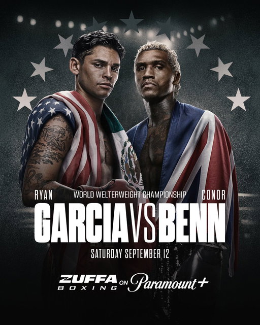Ryan Garcia defends his gold against Conor Benn live September 12 at 8PM ET on Paramount+ 🥊
#GarciaBenn #ZuffaBoxing 