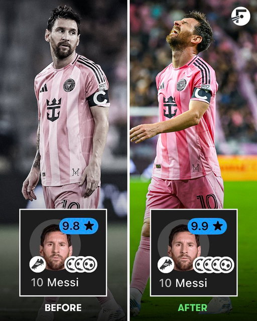 After much debate, we added Lionel Messi’s fourth goal from Inter Miami’s game at the weekend… but it’s STILL not enough for a perfect FotMob 10! 