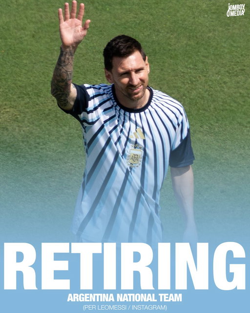 Lionel Messi has announced his retirement from the Argentina national team 