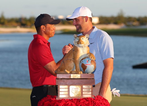 The PGA has a new all-time earnings leader

Career Tour Winnings: 

1. Scottie Scheffler     $130.4M
2. Tiger Woods             $120.9M 
3. Rory McIlroy              $119.6M

Tiger had held the No. 1 spot for 26 years 