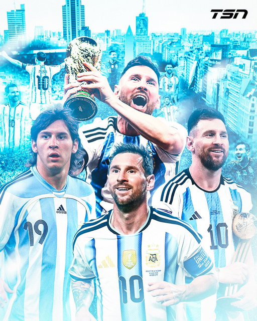 The little boy from Rosario, the pinnacle of football🙌🇦🇷

FIFA World Cup (2022)
2x World Cup Golden Ball (2014, 2022)
2nd All-time FIFA World Cup Goal Scorer (21)
2x Copa América (2021, 2024)
2x MVP Copa América (2015, 2021)
Olympic Games Gold Medal (2008)
Finalissima (2022)
U-20 World Cup (2005)
5x FIFA World Cup participant
6x Copa América participant

All-time top scorer of national teams in South America
Argentina's most capped player
Argentina's all-time leading goal scorer

207 Appearances
125 Goals
68 Assists
