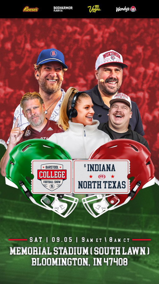 So excited to join @BarstoolCFB this season!! And couldn’t be more excited to start out week 1 at the best place on earth!! @IUBarstool see you there Saturday morning! 