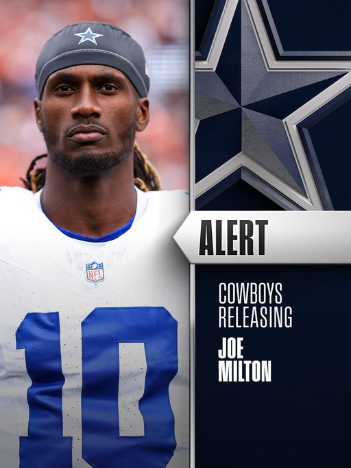 Cowboys release QB Joe Milton. (via @adamschefter) 