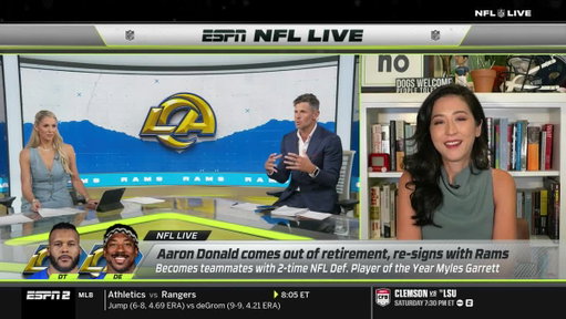 “There’s gonna be so many plays that are on paper great, but when you realistically ask yourself, ‘Can we block them and do it?’ the answer's going to be no."

Dan Orlovsky details the difficulty opposing teams will have when facing Aaron Donald and Myles Garrett 🏈 