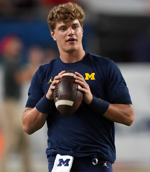Some players from the UNDEFEATED 2023 Michigan Wolverines National Championship team:

JJ McCarthy: back-up to Kyler Murray
Blake Corum: back-up to Kyren Williams
Donovan Edwards: waived by Dolphins
Roman Wilson: WR4 in Pittsburgh
Junior Colson: waived by Chargers