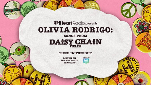 IT’S HAPPENING NOW! 👀✨

Songs from Daisy Chain Fields are playing NOW on iHeartRadio! Don’t miss it! @oliviarodrigo 

Tune in: https://t.co/kHyxYJrumy

#iHeartOliviaRodrigo 