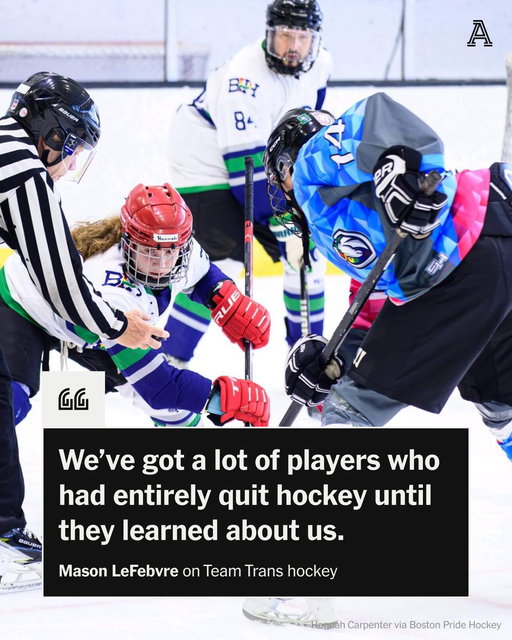 For one weekend in Boston, no one had to hide.

Team Trans, an all-trans hockey team, gathered from across the country to play a series of friendlies, less than two months after the Supreme Court upheld state bans on trans athletes. 