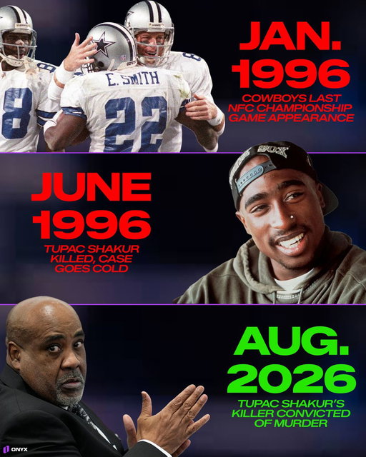 Wild:

The entire Tupac Shakur saga happened since the Cowboys last made the NFC Championship Game 