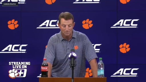 You’ve already seen the “It’s embarrassing” part from Dabo Swinney today.

Here’s the entirety of that exchange… 