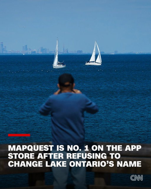 MapQuest is making a comeback on US app stores after refusing to change Lake Ontario’s name, following President Donald Trump’s executive order rebranding it as Lake America. https://t.co/D5TCU0964Y 