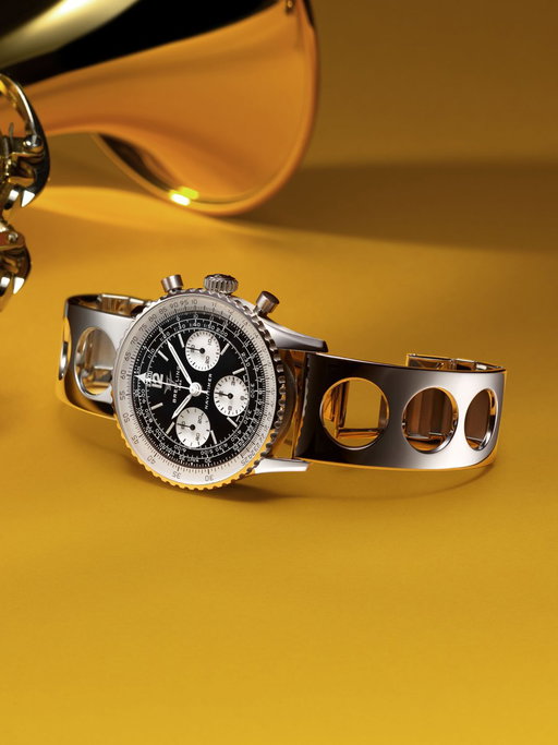 Miles Davis, often credited as the greatest jazz musician of all time, changed the course of music by challenging convention and redefining what jazz could be. The Breitling Navitimer became part of that story, a genuine expression of his personal style and creative spirit.

Wearing the Navitimer on stage reflected a critical point in the Navitimer's history, where it went from tool to cultural icon.

The Navitimer B09 Chronograph Tribute to Miles Davis draws inspiration from the iconic ref. 806 Mk5—the earliest reverse-panda Navitimer with the Twin-Jet logo and the same reference Davis owned and frequently wore on stage.

Features like the cream-colored Super LumiNova, vintage-style font, original case proportions, all the way down to a manual-wind chronograph caliber call back to the 1960s original.

Limited to 500 pieces worldwide, the watch comes attached to a hand-applied gradient calf-leather strap or a 1960s-style stainless-steel Air Racer bracelet with its signature vented openings.

It is our first watch linked directly to the upcoming Breitling Social Club, giving customers complimentary two-year membership from when the club opens.