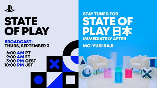 Less than 24 hours until State of Play &amp; State of Play Japan stream on September 3

Learn more about the back-to-back shows: https://t.co/aXFU3EeDAg 
