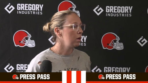 Shoutout to #Browns Assistant GM Catherine Hickman!

The team’s drafting has gotten significantly better since she arrived here in 2022.

Wouldn’t be at all surprised if she got a shot to run a team herself.

#DawgPound 
