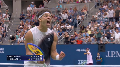 Sealed with a SCREAM 😤

Ben Shelton reaches the US Open third round for the fourth consecutive year! 
