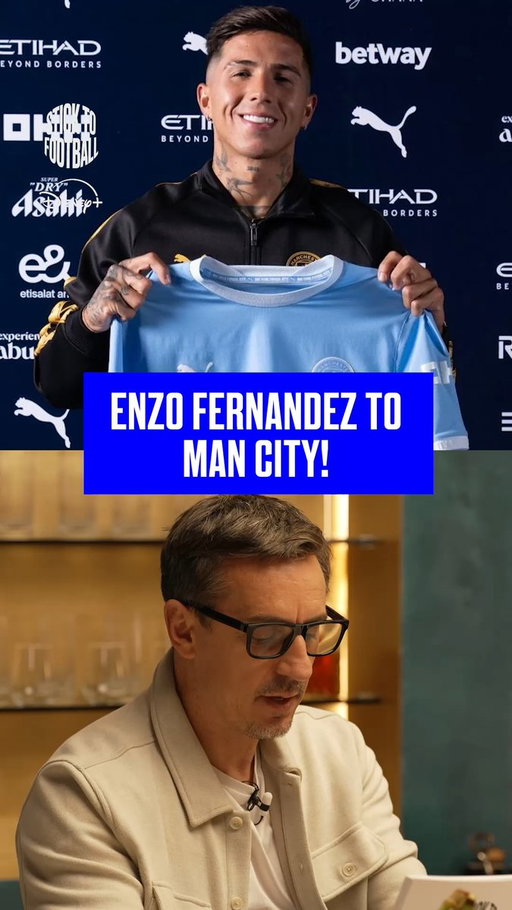 "That's amazing business they've done there!" 👏

Enzo Fernandez swaps London for Manchester... what do you make of City’s new signing? 🔵 