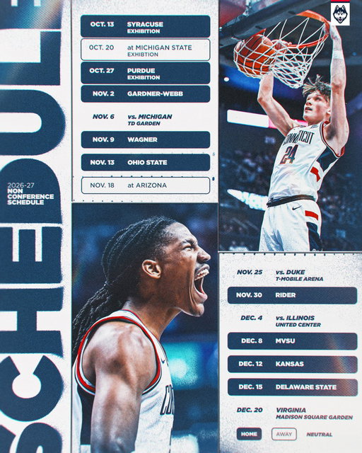 The full 2026-27 non-conference slate 🔥 