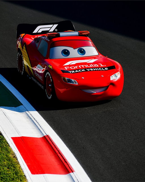 Lightning McQueen will do a lap at the F1 Italian Grand Prix in honor of the 20th anniversary of Cars ⚡️ 
