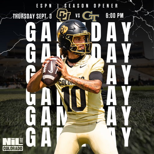 TIME TO KICK OFF 2026. 🦬⚡️
Colorado takes on Georgia Tech tonight in Atlanta.
LET’S GO, BUFFS!

#coloradofootball #cufootball #gameday #theNILStore 