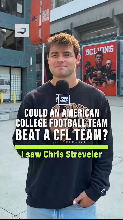 Can an American college football team beat a CFL team? 🤔 

BC Lions QB Nathan Rourke gives us his thoughts 🏈💬 