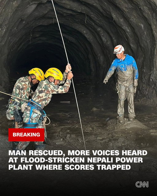 A man has been rescued from inside the tunnels of a stricken Nepali hydropower plant, where more voices have been heard, local officials told CNN, 9 days after massive flash floods and landslides trapped hundreds of workers inside multiple Himalayan energy projects. https://t.co/FJ6yrI7xom