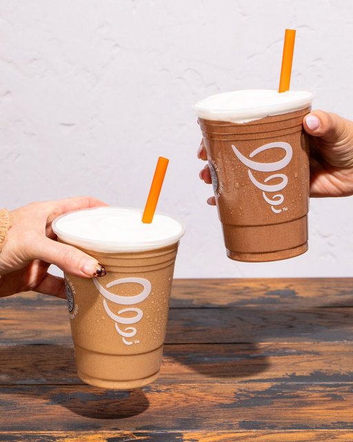 we couldn't stop the Cloud Whip love… you can now top your fav Blended Coffee with a little fluffy fun! 