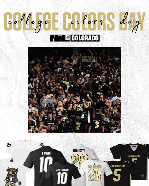 Black &amp; gold looks good on you, Buffs! 🖤💛 Celebrate College Colors Day by repping Colorado all weekend long!

Plus, save 20% during our Labor Day Sale, 9/4–9/7 with code LABORDAYNIL.

#collegecolorsday #clc 