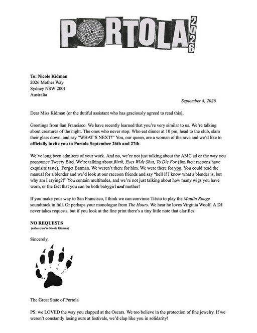 An open letter to Nicole Kidman (can someone who knows her pass this on) 