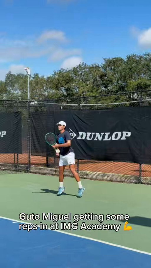 US Open prep in full swing 💪🎾
 
Boys’ junior world No. 1 Guto Miguel is getting his reps in at IMG Academy as he prepares to compete in New York! 🗽 