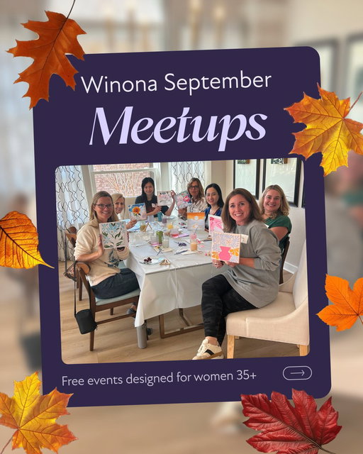 Winona Meetups are your chance to step away from your usual routines, try something new, and surround yourself with a supportive community of women. Come as you are, meet new people, and leave with new friendships and experiences.

Ready to join a Winona Meetup?

Reserve your spot:
https://luma.com/winona?utm_source=twitter&amp
