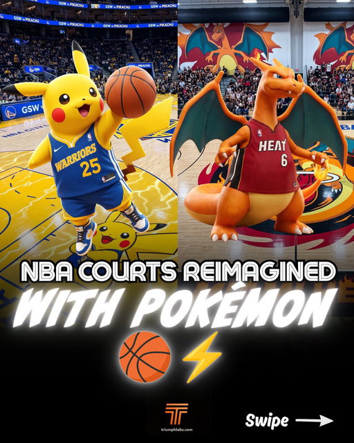 Pokemon NBA courts 😳😳 