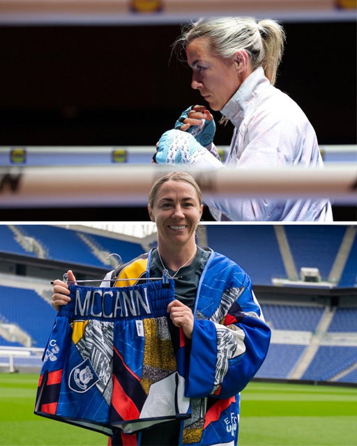 Evertonian @MeatballMolly has her fifth professional boxing fight tonight – taking on Sylwia Doligala at Dublin's Croke Park on the undercard of Katie Taylor's final fight. ✊
 
Let's go, Meatball. 💙 