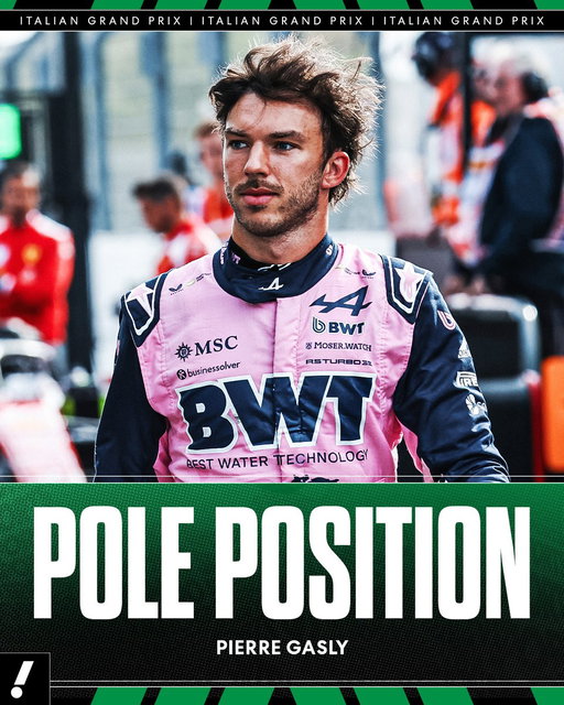 PIERRE GASLY GRABS POLE POSITION IN MONZA 😱

Gasly pulls off a stunner to secure Alpine’s first-ever pole ahead of the Italian Grand Prix 🇮🇹 