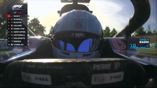 Pierre Gasly captured his first ever #Formula1 pole at the Italian Grand Prix and you can see just how much it means to him! 🥹👏

🎥: @F1 