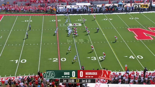 Ohio wastes NO time 😳 Nick Poulos finds Riley Neer for 68 yards on the first play of the game

@wendys 