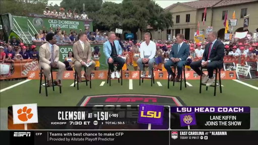 Lane Kiffin handled this Pat McAfee jab so well:

Pat: "What has it been like, man?... You got sued by the, what, just two days ago?”

Lane Kiffin: "...Between you and I, we're about the two most hated people there are." 😂 
(@awfulannouncing) 
