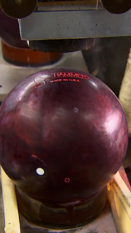 STRIKE! How to make a bowling ball! 🎳 #howitsmade #bowling #bowlingball 