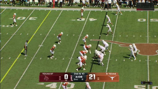 The Longhorns turning defense into offense! 

59-yard fumble return for six 🤘 