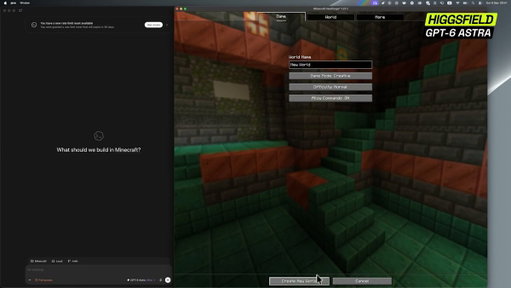 GPT-6 Astra vibe-coded New York City in Minecraft using the Higgsfield MCP.

AGI is finally here. 